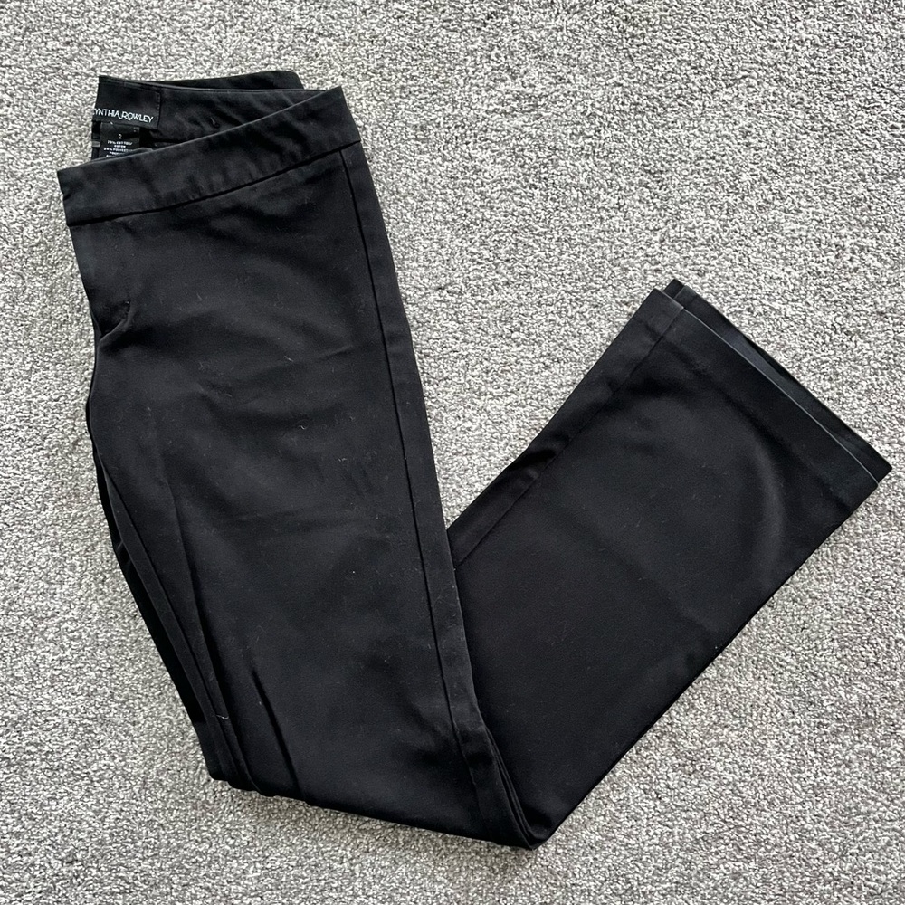 Cynthia Rowley Women’s Straight Leg Dress Pants Black Size 2